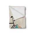 thumbnail image 2 of Hipster Soft Flannel Fleece Throw Blanket, Bicycle Vehicle with Wheels Full of Old Fashioned Hipster Urban Subculture, Cozy Plush for Indoor and Outdoor Use, 70" x 90", Multicolor, by Ambesonne, 2 of 5