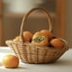 thumbnail image 5 of Cesta de Mimbre con Asa, Cesta de Compras de Mimbre, Cesta de Regalo, Cestas de Picnic, Cesta de Almacenamiento de Cocina - Grande, 5 of 5