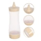 thumbnail image 3 of 3 botellas de plástico para condimentos, dispensadores de salsa para chorros, accesorios para barbacoa para mermelada de mostaza y salsa de tomate (beige), 3 of 5