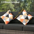 thumbnail image 6 of Ovios 7 Piece Patio Furniture Set Wicker Rattan Outdoor Conversation Sectional Furniture with Couch, Chair, Ottomans, Cushion for Backyard, 6 of 8