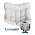 thumbnail image 7 of Goldensoil Outdoor Patio Rocking Chair, Lounge Chair with Black Metal Frame and White Cushion, 7 of 7
