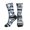 2 Black-2, variant on Athletic Socks Thin Blue Line Flag Platinum Snowmobile Sport Running Calf Socks Crew Socks for Men Women