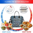 thumbnail image 4 of Blue Leopard Print Womens Lunch Box for Work,Insulated Large Lunch Bag for Tween and Teen,Loncheras Para Mujer,Leakproof Adult Lunch Bag for Work,Beach,Travel,Picnic,Camping, 4 of 7