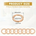 thumbnail image 2 of Uxcell M16 Copper Washer Sealing Ring, 16mm ID 22mm OD 1.5mm Thickness Metric Sealing Gasket Crush Washer 15 Pieces, 2 of 5