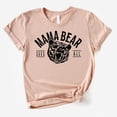 thumbnail image 3 of Mama Bear Sees All Shirt for Mom Mother's Day Gift for Mom Gift from Child Black on Peach Shirt Adult Large, 3 of 4