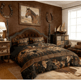 thumbnail image 3 of Erosebridal 7 Piece Camo Mallard Duck Comforter Set With Sheets Men Rustic Farmhouse Cabin Bed In A Bag Queen,Hunting Woodland Duck Bedding Set Country Wood Board Animal Bed Set, 3 of 7