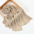 thumbnail image 2 of QASIEATN Cozy Scarf for Women Embroidery Chiffon Lightweight Scarf Trendy Summer Autumn Wrap Shawl for Women Fall Fashion Accessories, 2 of 8