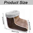 thumbnail image 5 of Electric foot warmer for under-desk use, fast heating, 6 temperature settings, 4 timers, brown, 5 of 5