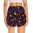 thumbnail image 2 of Lsque Lgbt Rainbow For Pride Printed Women's Running Shorts with Liner Pockets,Elastic Quick Dry Workout Athletic Gym Yoga Shorts,Womens High Waist Shorts-X-Large, 2 of 9