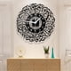 thumbnail image 3 of Reloj de pared de de de caligrafía islámica religiosa, sala de musulmana, habitación de , decoración de Ramadán Eid Negro Macarena Reloj de pared, 3 of 8
