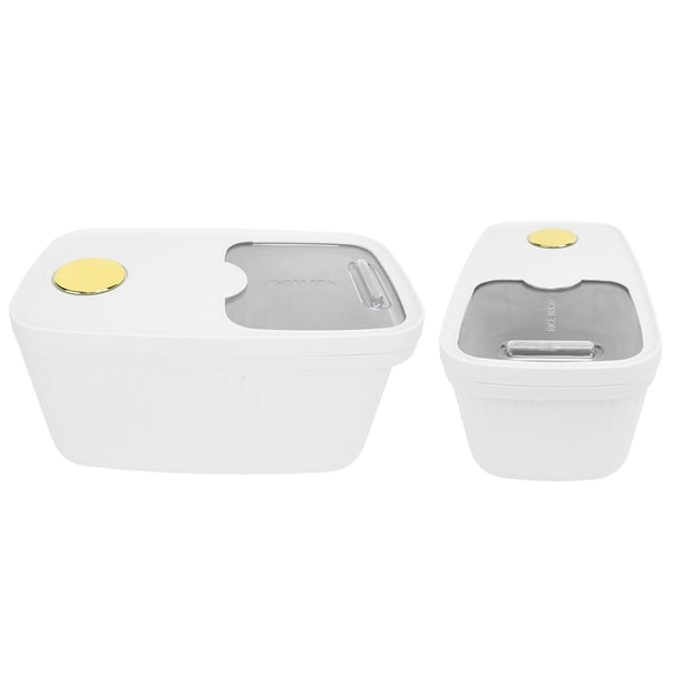 Caja De Almacenamiento De Arroz, Organizador Hermético De 10 Kg Para Granos De Arroz, Transparente Para Almacenamiento En La Cocina, Contenedor De Almacenamiento De Alimentos Para