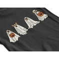 thumbnail image 4 of Hiding Ghost Dogs Halloween Outfit Pet Lovers Women's T-shirt, L, H. Grey, 4 of 6
