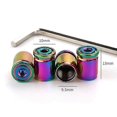 thumbnail image 3 of 1 Set Anti-theft Metal Tire Valve Caps for Car Motorcycle Bike Safety Auto Valve Stem Covers with Allen Wrench Car-Styling Parts-Motor Vehicle Wheel P, 3 of 5