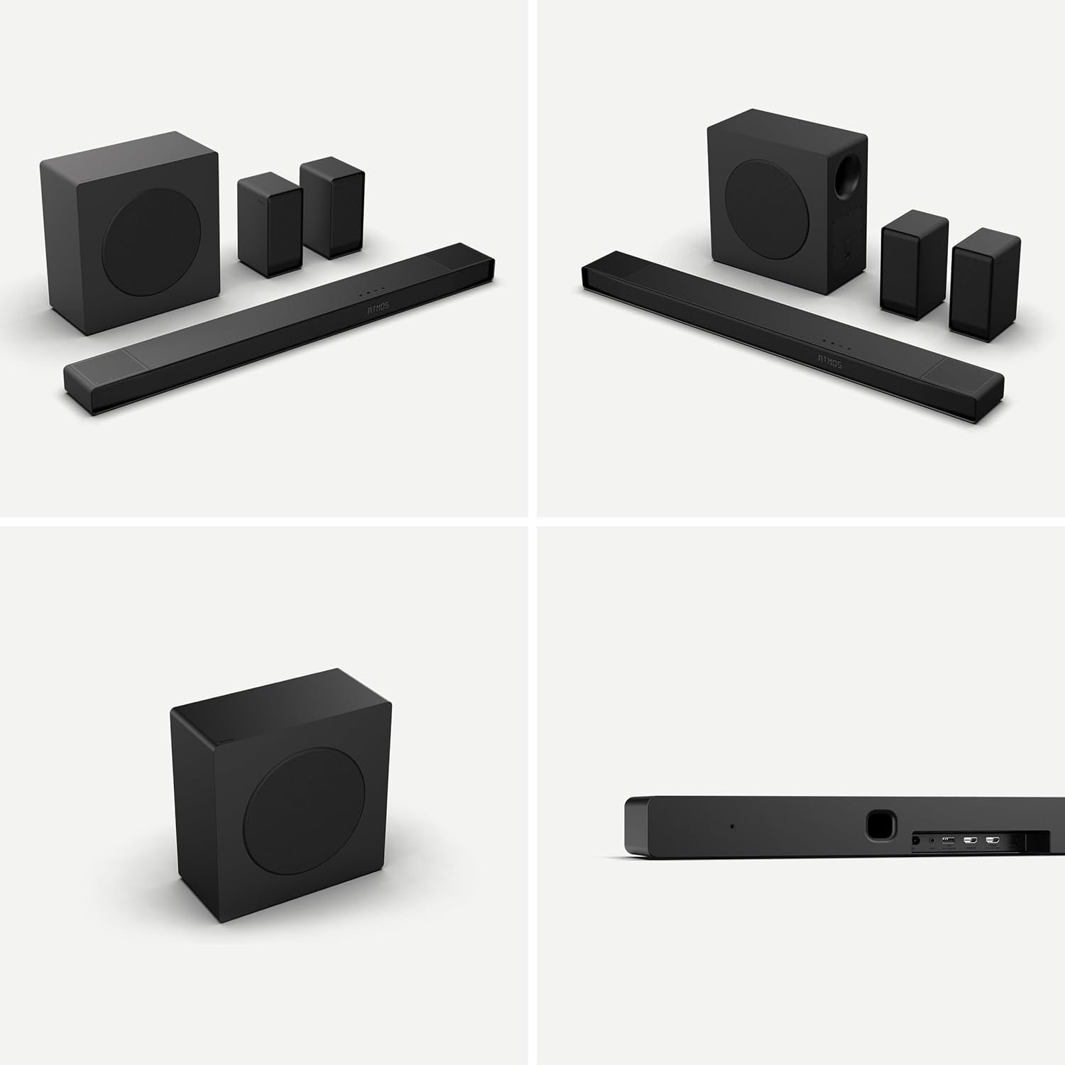 Hisense AX5140Q 5.1.4Ch Sound Bar with Wireless Subwoofer, Dolby Atmos, DTS:X, Bluetooth 5.3, Roku TV Ready, HDMI/AUX/ARC/Optical/USB, EzPlay, 7 EQ Modes (B Grade)