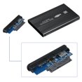 thumbnail image 2 of Aluminum Alloy 2.5 Inch SATA HDD/SSD Enclosure with USB3.0 Interface - High-Speed External Hard Drive Case Supporting 7/9.5mm Drives, Lightweight 55g Design, Black (Red/Blue Optional) - Includes Data, 2 of 6
