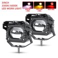 thumbnail image 1 of Auxiliary Motorcycle LED Headlight White Yellow Light Projector Lens Front Lamp Driving Lights for Electric Off~road Fog Light, 1 of 1