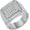 Silver, variant on Unisex Stainless Steel Unique Cool 19mm Chunky Micro-Pave Zircon Iced out Ring Handmade Shiny Full CZ Bling Hip Hop Style