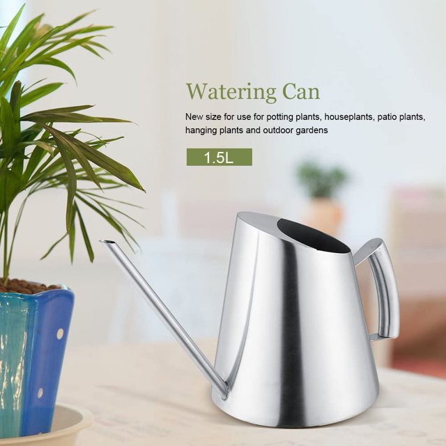 Regadera de acero inoxidable estilo moderno de 1500 ml con boca larga