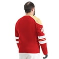 thumbnail image 2 of Men's G-III Sports by Carl Banks Scarlet San Francisco 49ers Adaptive Lord Stanley Crewneck Sweatshirt, 2 of 4