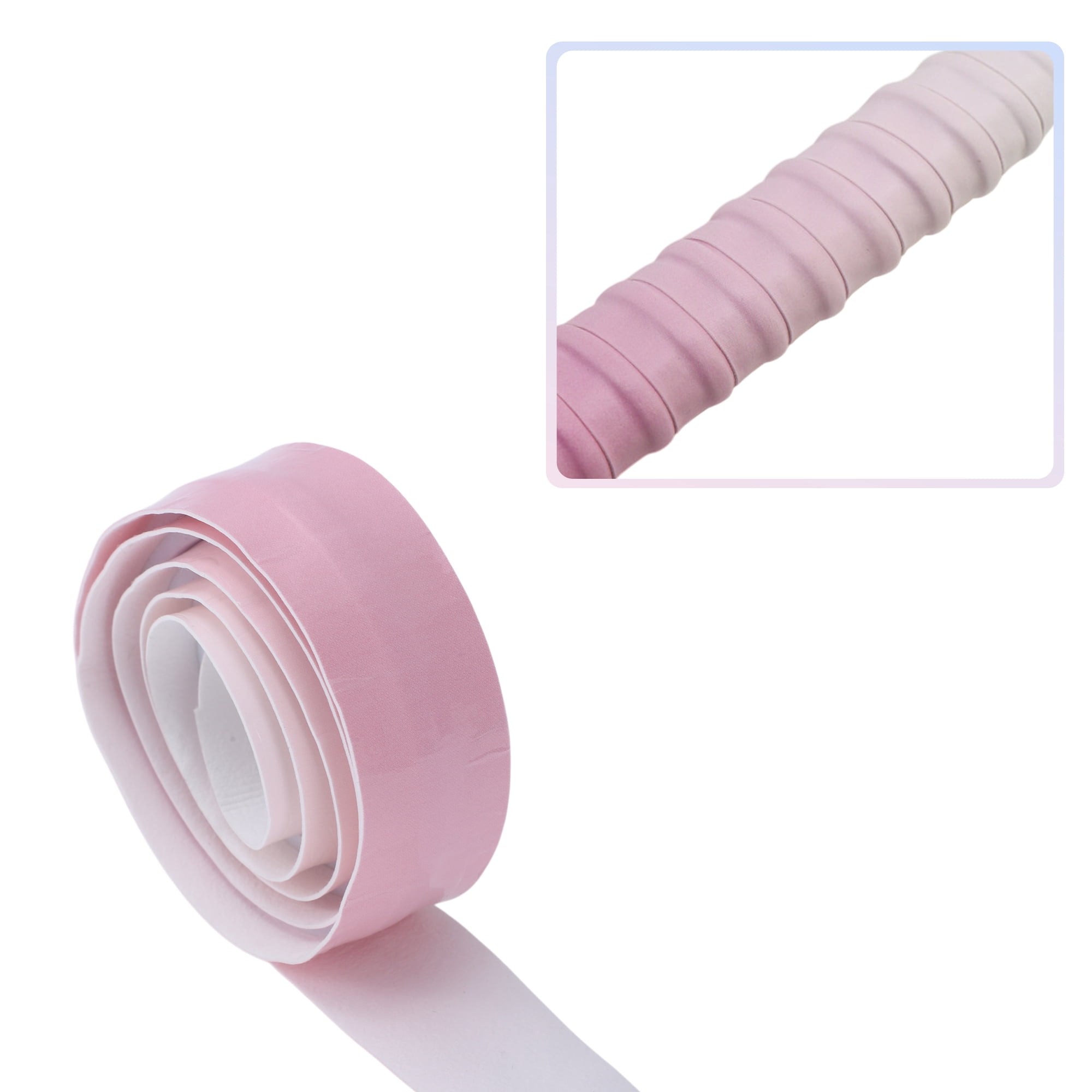 Unique Bargains 2 Pcs Tennis Racket Grip Tape Dry Overgrip Tape Gradient Pink