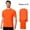 Safety Neon Orange 5 Pcs, variant on High Visibility Short Sleeve Safety Tee, High-Performance Pure Dry Fit Poly Shirts for Men | Hi-Vis Reflective Work Wear in Neon Green and Orange, 100% Polyester - Size M
