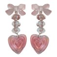 thumbnail image 1 of Pendientes colgantes con forma de corazón, pendientes acrílicos de amor para mujer, pendientes acrílicos de amor, pendientes colgantes con forma de gota de amor, impulsados por el rendimiento, 1 of 8