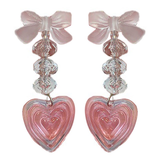 Pendientes colgantes con forma de corazón, pendientes acrílicos de amor para mujer, pendientes acrílicos de amor, pendientes colgantes con forma de gota de amor, impulsados por el rendimiento