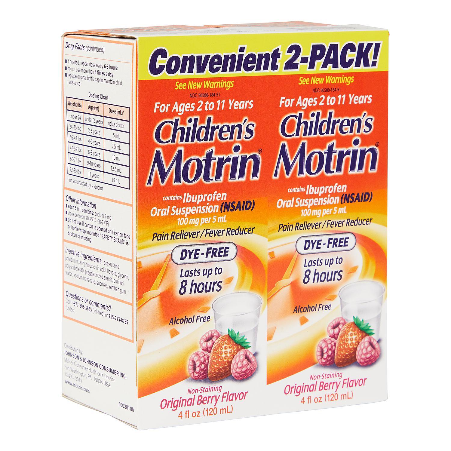 Children's Motrin Oral Suspension (4 oz., 2 pk.)