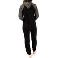 thumbnail image 2 of Women Plain Onesies – Fleece One-Piece Hooded Plain Onesie for Women, Zip-up Unisex Playsuit Jumpsuit Pajamas for Adults, 2 of 2