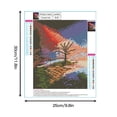 thumbnail image 2 of Conjunto de pintura de diamante de árbol de puesta de sol, artesanía de bricolaje, pintura de diamante completo, sala de estar, decoración de la pared del hogar Eigraketly HA5464-00B, 2 of 6