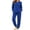 02-Blue, variant on Fuzzy Fleece Pajamas for Women Long Sleeve Tops and Pants Plush Sleepwear Soft Warm Winter Pjs