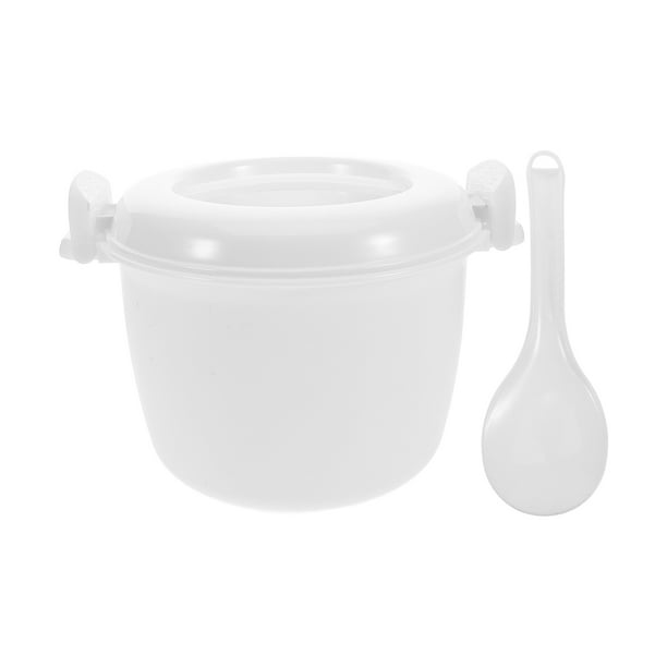 Olla arrocera para horno microondas con asa, tazón para sopa, vaporizador, caja Bento para el hogar