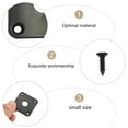 thumbnail image 4 of 3pcs Square Jack Plate Replacement Curved Metal Electric Guitar Socket Plate Supply, 4 of 6