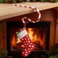 thumbnail image 3 of Dserfhy Christmas Stocking Holder Non-Slip Silicone Pads Rust-Proof Metal Hanger Garlands Ornament Fireplace Staircase Decor, 3 of 8