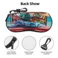 thumbnail image 3 of Sikiie Tropical Vacation Essentials Sunglasses Soft Case Neoprene Zipper Eyeglass Case, Zipper Portable Spectacle Cases for Men Women, 3 of 6