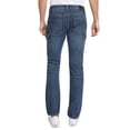 thumbnail image 3 of Mens Slim Fit Distressed Moto Zipper Cargo Jeans by Trillnation, 3 of 5