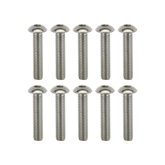 SUNLITE Stainless Steel Button Head Bolts M5x1TP 25mm Length Bag of 10