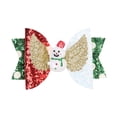 thumbnail image 2 of Lazo para el pelo navideño jinwen Muñeco de nieve 5.2 cm x 8.2 cm, 2 of 8