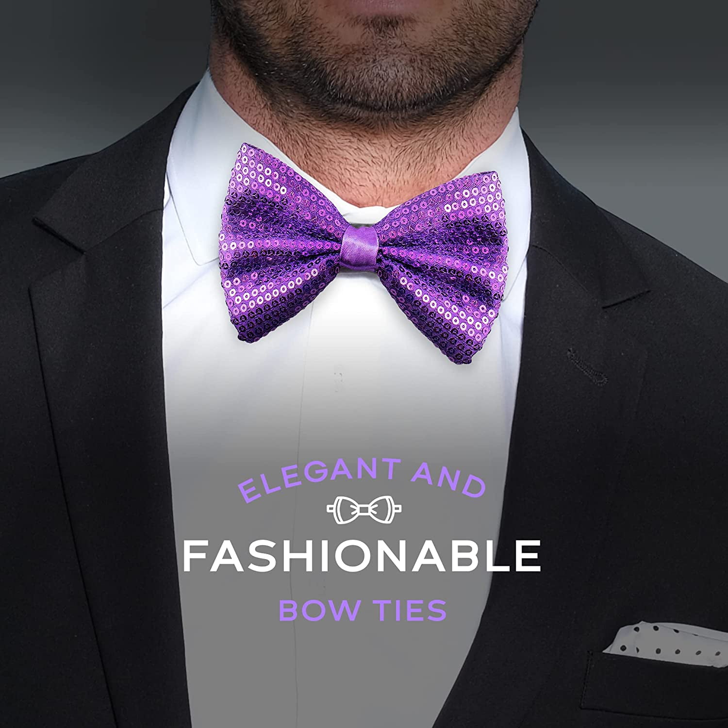 sequin bowties