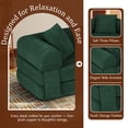 thumbnail image 5 of Timbernest 80" Convertible Sofa Bed, Corduroy Sleeper Couch with Storage Pockets for Living Room, Dark Green, 5 of 12