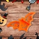 thumbnail image 4 of Bandeja de dulces de Halloween | Plato de Servir de Plástico en Forma de Murciélago | Decoración de fiesta naranja y negra | Plato de frutas reutilizable | Adorno de mesa | 34x17x2,8cm | 1 Cuenta, 4 of 8