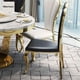 thumbnail image 5 of New Top Round Dining Table Set 6 Chairs Table Luxury Turntable Center Large Restaurant Modern Simple Stainless Steel Furniture My Lux Decor Round, 5 of 11