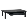 thumbnail image 1 of Tripp Lite Monitor Riser for Desk, 15 x 9 in. - Height Adjustable, Storage Drawer, Metal, Black - Monitor stand - desktop - black, 1 of 17