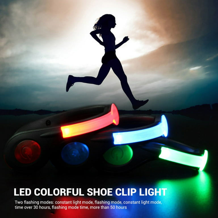 2pcs LED Shoes Clip Lights USB Charging Safety Clip Lights for Running  Jogging Walking Biking 