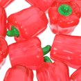thumbnail image 3 of CRILSTYLEO 50Ud De Pimientos Miniaturas De Resina Roja Con Para Manualidades, 3 of 6