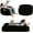 Faux Fur - Black, variant on Convertible Bean Bag Folds from Lazy Chair to Floor Mattress Bed, Stuffed Floor Sofa Couch Sofa Bed for Boys and Girls, High-Density Foam Filling
