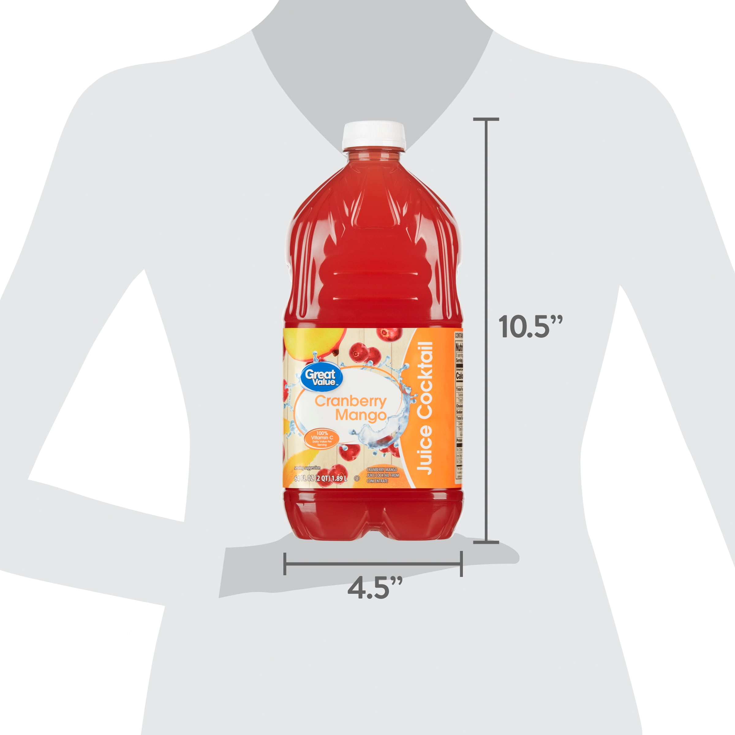 Great Value Cranberry Mango Juice Cocktail, 64 fl oz
