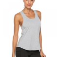 thumbnail image 3 of Xmarks Women's Yoga Tops Workouts Clothes Activewear Built in Bra Tank Tops S-XL, 3 of 7