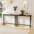 thumbnail image 6 of UBesGoo 78in Console Table with Outlet Entryway Table Long Narrow Sofa Table TV Stand, Black, 6 of 7
