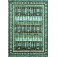 thumbnail image 1 of Ahgly Company Indoor Rectangle Abstract Turquoise Blue Modern Area Rugs, 6' x 9', 1 of 4